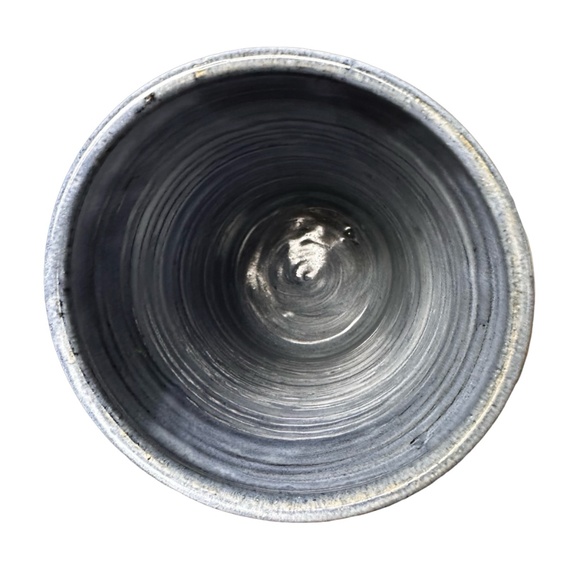 Handcrafted Stoneware Wine Chiller Cooler Bucket 10” Artisan Signed - Picture 5 of 6